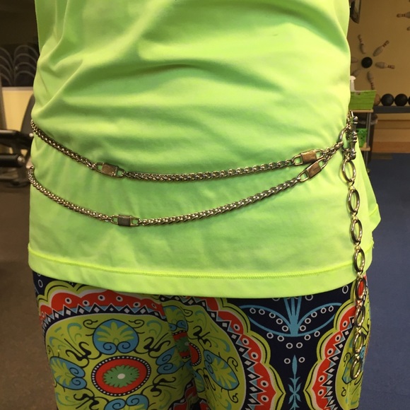 Gorgeous silver toggle chain-link metal belt - Picture 3 of 5